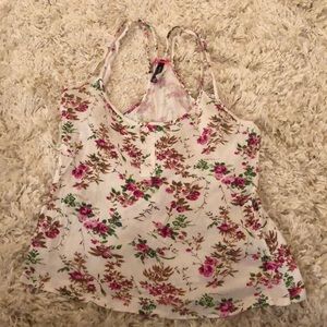 Floral racerback tank